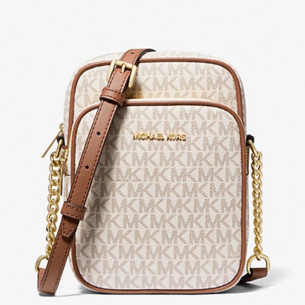 Michael Kors Jet Set Travel Medium Logo Crossbody Bag